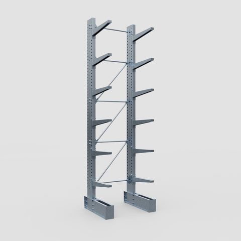 Cantilever Rack - Single Sided - Super Heavy Duty - Hot Dip Galvanized - Full Bay - Height 4877mm