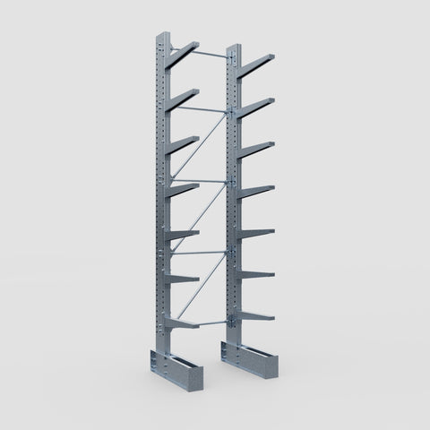 Cantilever Rack - Single Sided - Super Heavy Duty - Hot Dip Galvanized - Full Bay - Height 4877mm