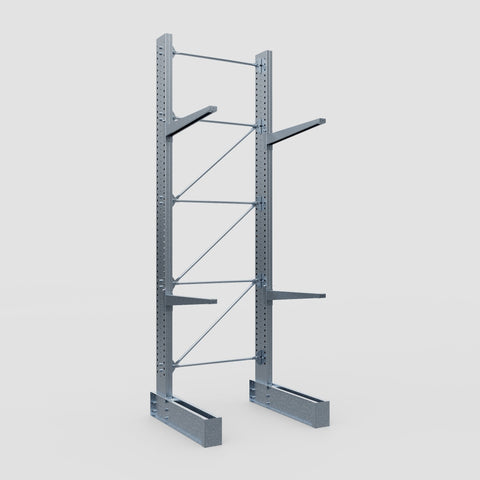 Cantilever Rack - Single Sided - Super Heavy Duty - Hot Dip Galvanized - Full Bay - Height 4877mm