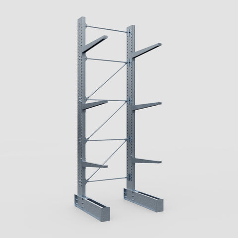 Cantilever Rack - Single Sided - Super Heavy Duty - Hot Dip Galvanized - Full Bay - Height 4877mm