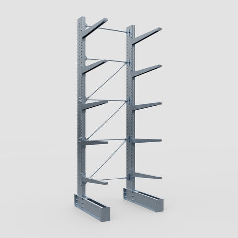 Cantilever Rack - Single Sided - Super Heavy Duty - Hot Dip Galvanized - Full Bay - Height 4877mm