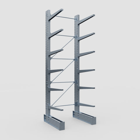 Cantilever Rack - Single Sided - Super Heavy Duty - Hot Dip Galvanized - Full Bay - Height 4877mm