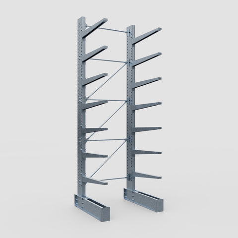 Cantilever Rack - Single Sided - Super Heavy Duty - Hot Dip Galvanized - Full Bay - Height 4877mm