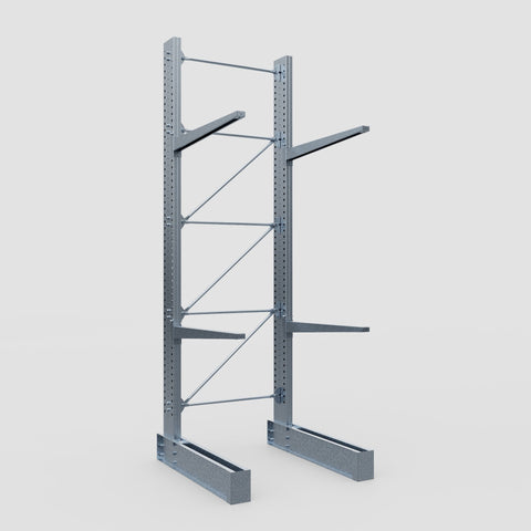 Cantilever Rack - Single Sided - Super Heavy Duty - Hot Dip Galvanized - Full Bay - Height 4877mm