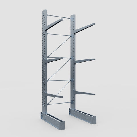 Cantilever Rack - Single Sided - Super Heavy Duty - Hot Dip Galvanized - Full Bay - Height 4877mm