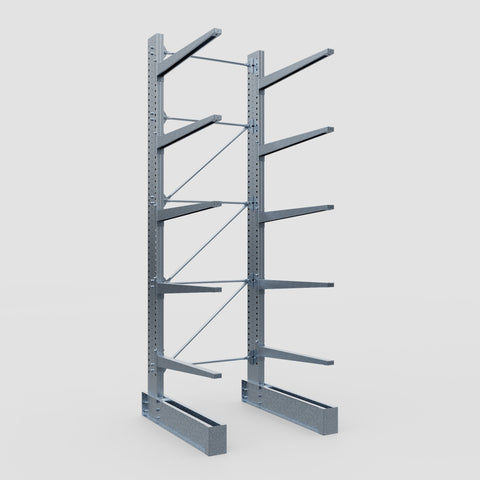 Cantilever Rack - Single Sided - Super Heavy Duty - Hot Dip Galvanized - Full Bay - Height 4877mm