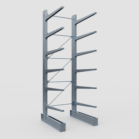 Cantilever Rack - Single Sided - Super Heavy Duty - Hot Dip Galvanized - Full Bay - Height 4877mm
