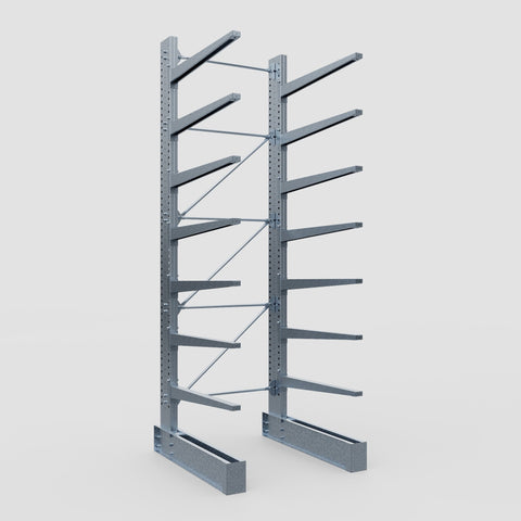 Cantilever Rack - Single Sided - Super Heavy Duty - Hot Dip Galvanized - Full Bay - Height 4877mm