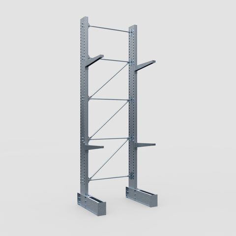 Cantilever Rack - Single Sided - Super Heavy Duty - Hot Dip Galvanized - Full Bay - Height 4877mm