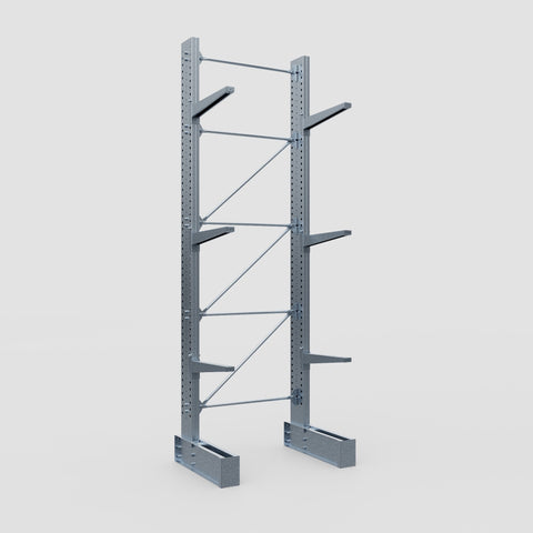 Cantilever Rack - Single Sided - Super Heavy Duty - Hot Dip Galvanized - Full Bay - Height 4877mm