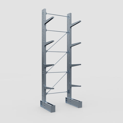 Cantilever Rack - Single Sided - Super Heavy Duty - Hot Dip Galvanized - Full Bay - Height 4877mm