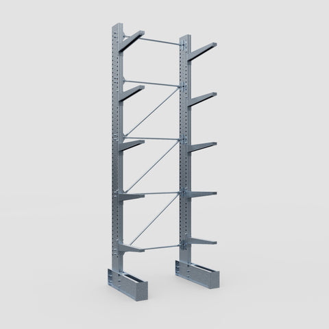 Cantilever Rack - Single Sided - Super Heavy Duty - Hot Dip Galvanized - Full Bay - Height 4877mm