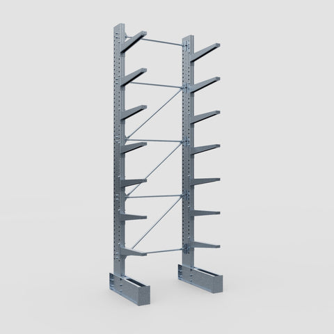 Cantilever Rack - Single Sided - Super Heavy Duty - Hot Dip Galvanized - Full Bay - Height 4877mm