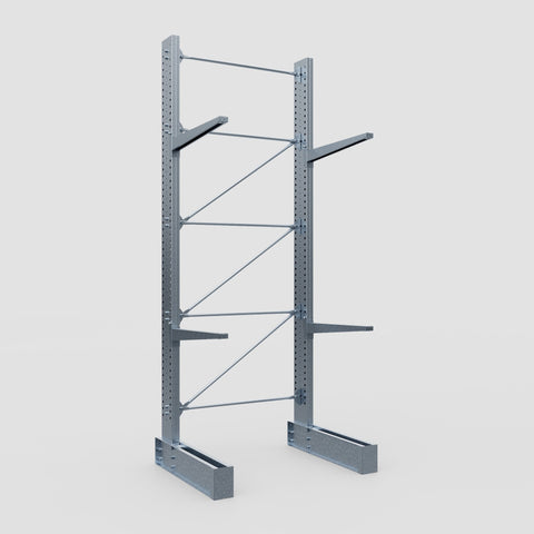 Cantilever Rack - Single Sided - Super Heavy Duty - Hot Dip Galvanized - Full Bay - Height 4877mm