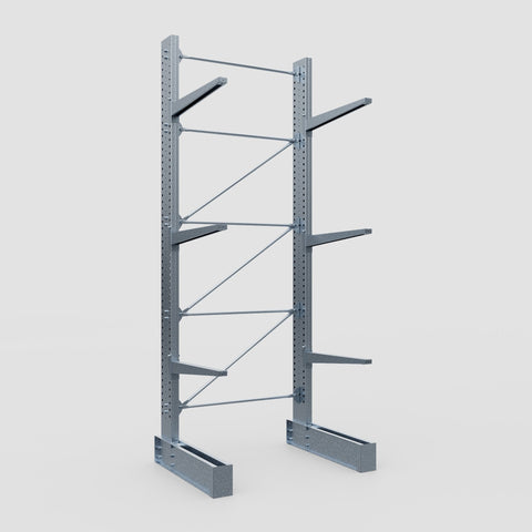Cantilever Rack - Single Sided - Super Heavy Duty - Hot Dip Galvanized - Full Bay - Height 4877mm