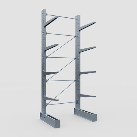 Cantilever Rack - Single Sided - Super Heavy Duty - Hot Dip Galvanized - Full Bay - Height 4877mm