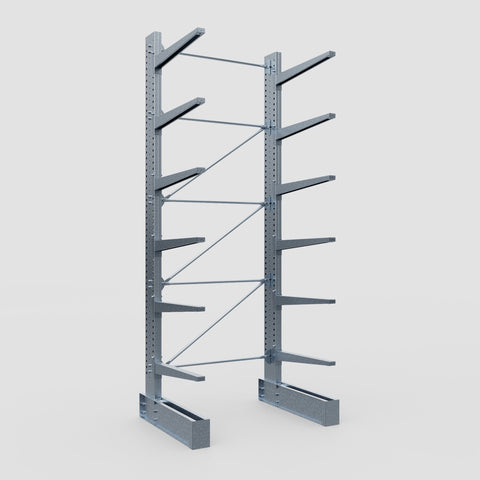Cantilever Rack - Single Sided - Super Heavy Duty - Hot Dip Galvanized - Full Bay - Height 4877mm