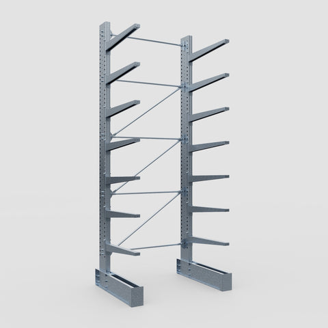 Cantilever Rack - Single Sided - Super Heavy Duty - Hot Dip Galvanized - Full Bay - Height 4877mm