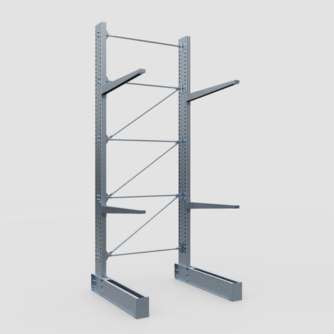 Cantilever Rack - Single Sided - Super Heavy Duty - Hot Dip Galvanized - Full Bay - Height 4877mm