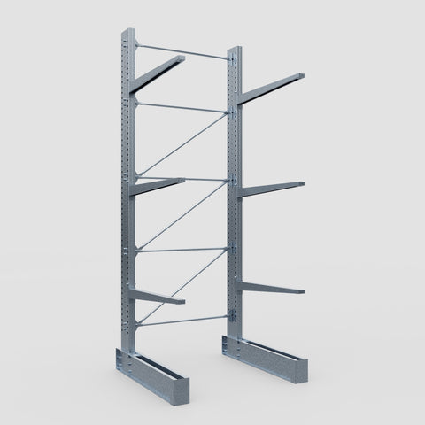 Cantilever Rack - Single Sided - Super Heavy Duty - Hot Dip Galvanized - Full Bay - Height 4877mm