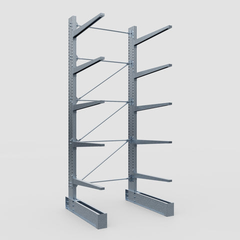 Cantilever Rack - Single Sided - Super Heavy Duty - Hot Dip Galvanized - Full Bay - Height 4877mm