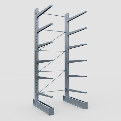 Cantilever Rack - Single Sided - Super Heavy Duty - Hot Dip Galvanized - Full Bay - Height 4877mm