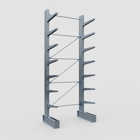 Cantilever Rack - Single Sided - Super Heavy Duty - Hot Dip Galvanized - Full Bay - Height 4877mm