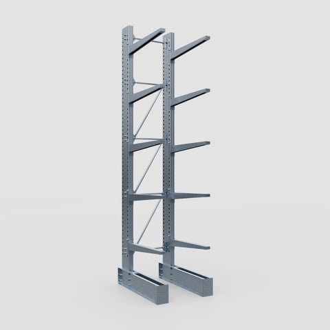 Cantilever Rack - Single Sided - Super Heavy Duty - Hot Dip Galvanized - Full Bay - Height 4877mm