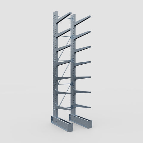 Cantilever Rack - Single Sided - Super Heavy Duty - Hot Dip Galvanized - Full Bay - Height 4877mm