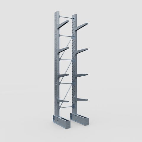 Cantilever Rack - Single Sided - Super Heavy Duty - Hot Dip Galvanized - Full Bay - Height 4877mm