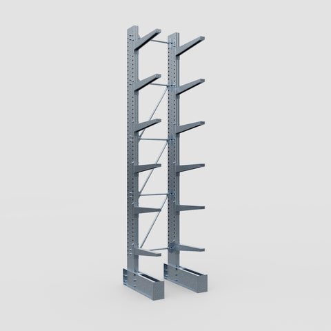 Cantilever Rack - Single Sided - Super Heavy Duty - Hot Dip Galvanized - Full Bay - Height 4877mm