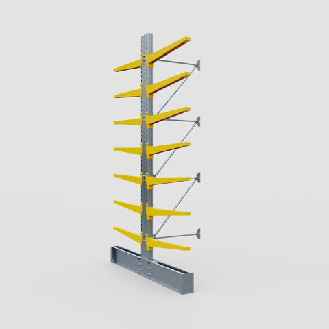 Cantilever Rack - Double Sided - Super Heavy Duty - Powder Coated - Add-On Bay - Height 4267mm