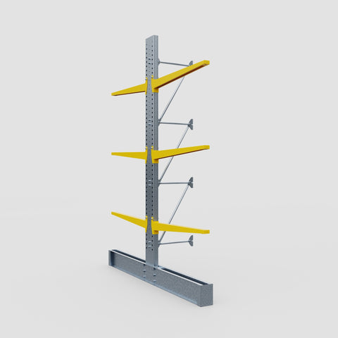 Cantilever Rack - Double Sided - Super Heavy Duty - Powder Coated - Add-On Bay - Height 4267mm