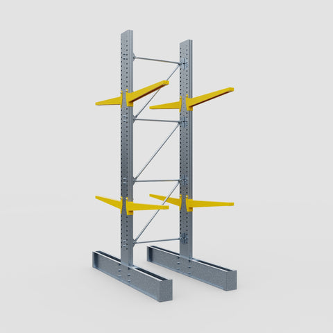 Cantilever Rack - Double Sided - Super Heavy Duty - Powder Coated - Full Bay - Height 4267mm