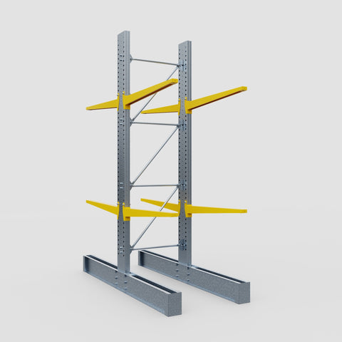 Cantilever Rack - Double Sided - Super Heavy Duty - Powder Coated - Full Bay - Height 4267mm