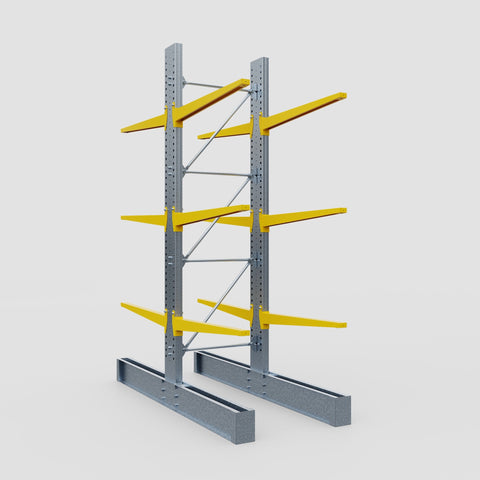 Cantilever Rack - Double Sided - Super Heavy Duty - Powder Coated - Full Bay - Height 4267mm