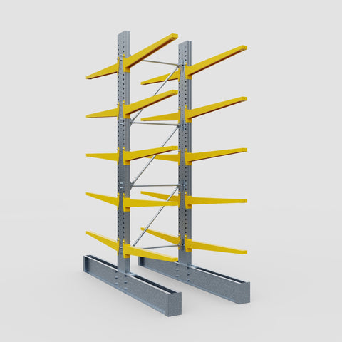 Cantilever Rack - Double Sided - Super Heavy Duty - Powder Coated - Full Bay - Height 4267mm