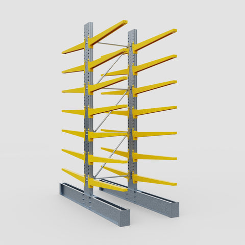 Cantilever Rack - Double Sided - Super Heavy Duty - Powder Coated - Full Bay - Height 4267mm
