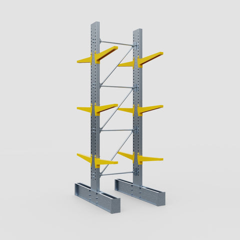 Cantilever Rack - Double Sided - Super Heavy Duty - Powder Coated - Full Bay - Height 4267mm