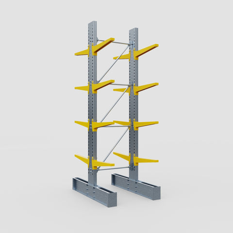 Cantilever Rack - Double Sided - Super Heavy Duty - Powder Coated - Full Bay - Height 4267mm