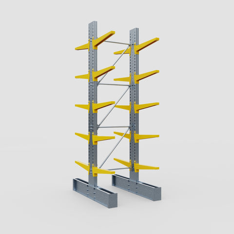 Cantilever Rack - Double Sided - Super Heavy Duty - Powder Coated - Full Bay - Height 4267mm
