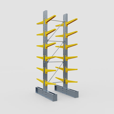 Cantilever Rack - Double Sided - Super Heavy Duty - Powder Coated - Full Bay - Height 4267mm
