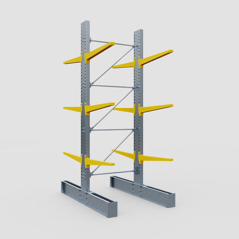 Cantilever Rack - Double Sided - Super Heavy Duty - Powder Coated - Full Bay - Height 4267mm