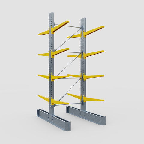 Cantilever Rack - Double Sided - Super Heavy Duty - Powder Coated - Full Bay - Height 4267mm