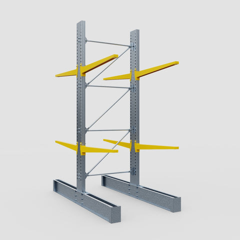 Cantilever Rack - Double Sided - Super Heavy Duty - Powder Coated - Full Bay - Height 4267mm