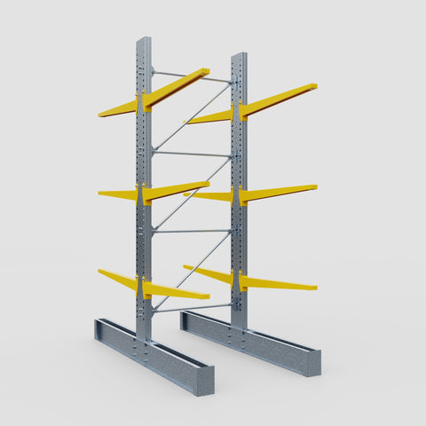 Cantilever Rack - Double Sided - Super Heavy Duty - Powder Coated - Full Bay - Height 4267mm