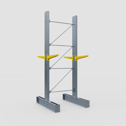 Cantilever Rack - Double Sided - Super Heavy Duty - Powder Coated - Full Bay - Height 4267mm