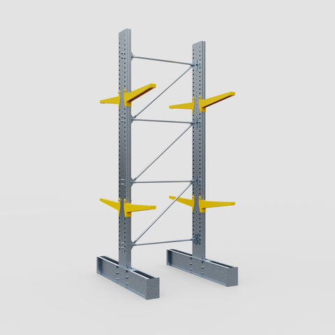 Cantilever Rack - Double Sided - Super Heavy Duty - Powder Coated - Full Bay - Height 4267mm