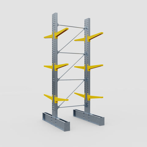 Cantilever Rack - Double Sided - Super Heavy Duty - Powder Coated - Full Bay - Height 4267mm