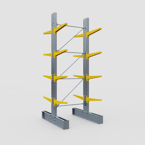 Cantilever Rack - Double Sided - Super Heavy Duty - Powder Coated - Full Bay - Height 4267mm